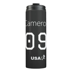 Custom Monochromatic National Team Supporter Name  Thermal Tumbler
