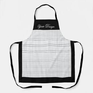 Custom Monochrome Kitchen Apron | Black & White