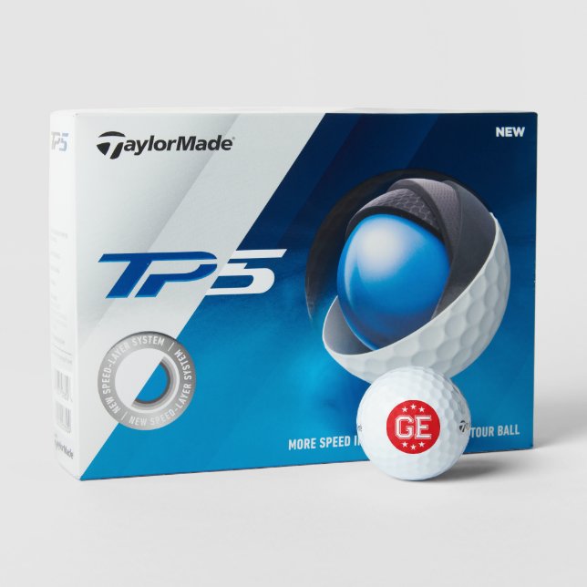 Custom monogram 12x TaylorMade golf ball gift box (Packaging)