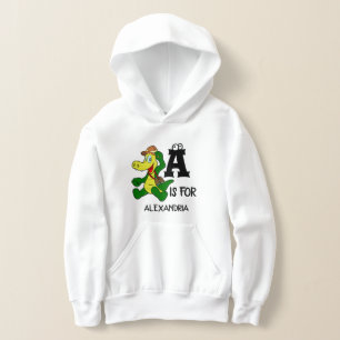 Custom monogram A is for Alligator funny reptile