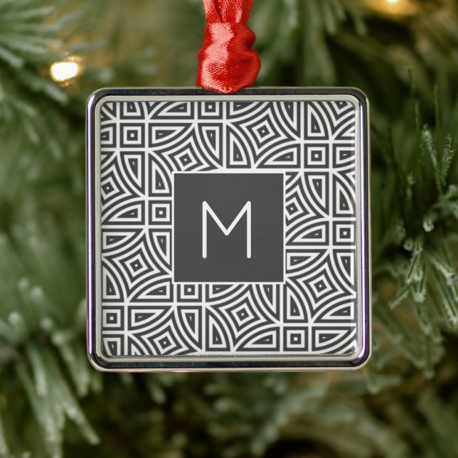 Custom monogram Abstract Pattern ornament (Tree)