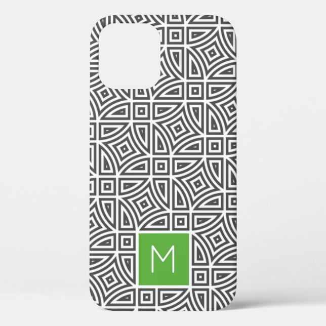 Custom monogram Abstract Pattern phone cases (Back)