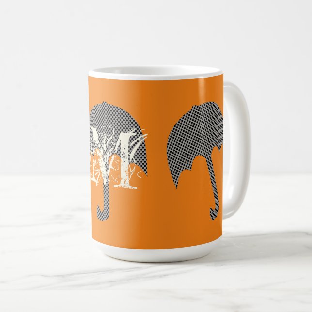 Custom Monogram Add Monogram Umbrella Mug (Front Right)