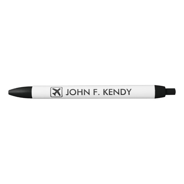 Custom monogram aeroplane logo business pen (Front)