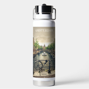 Custom Monogram Amsterdam Water Bottle