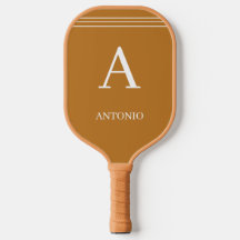 Custom Monogram and Name Brown