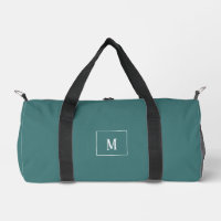 Custom monogram, aqua green all over