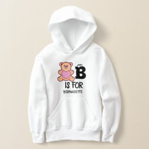 Custom monogram B is for bear funny cute animal