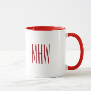 Custom Monogram "Bah Humbug!" mug