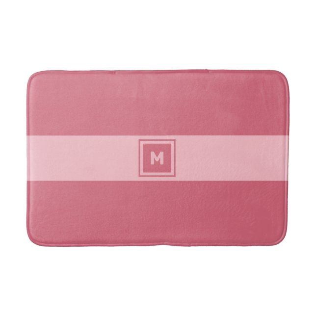 Custom Monogram Bath Mat (Front)
