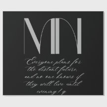 Custom Monogram Black Round Keychain - Personalise