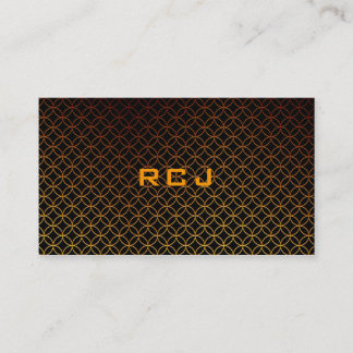 Custom Monogram Business Card