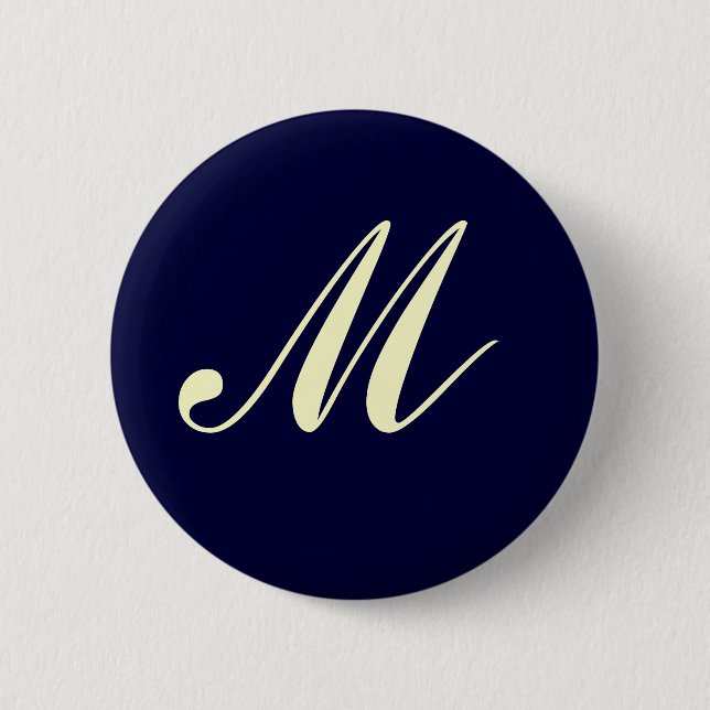 Custom Monogram Button (Front)