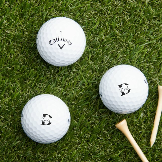 Custom Monogram Callaway Golf Warbird Balls (Insitu Grass)