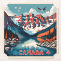 Custom Monogram Canada Travel Poster