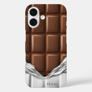Custom monogram “Chocolate Bar” phone cases