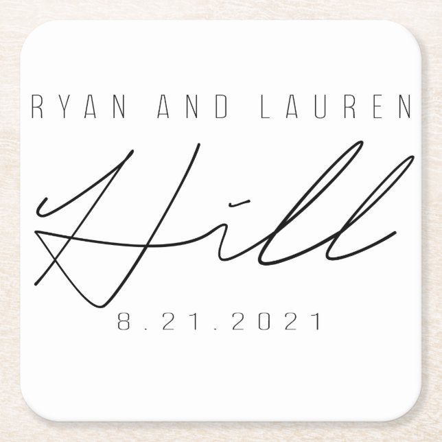 Custom Monogram Coasters (Front)