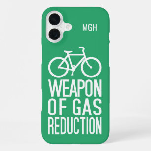 Custom Monogram & Colour Bicycle iPhone 16 Plus Case