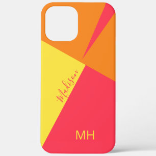 Custom monogram Colour Blocks phone cases
