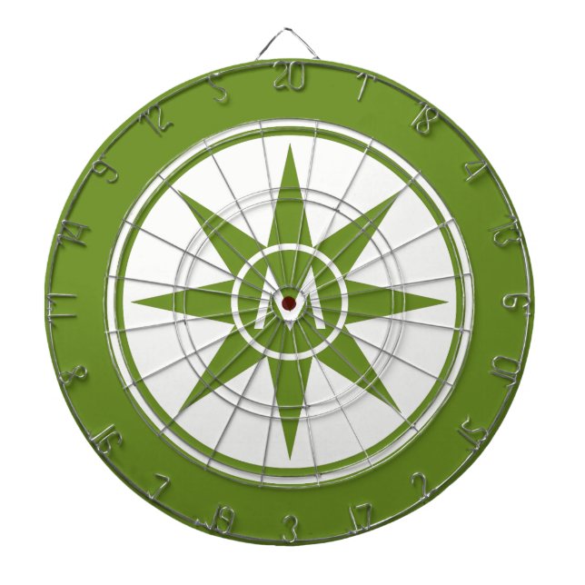 Custom monogram & colour dart board (Front)