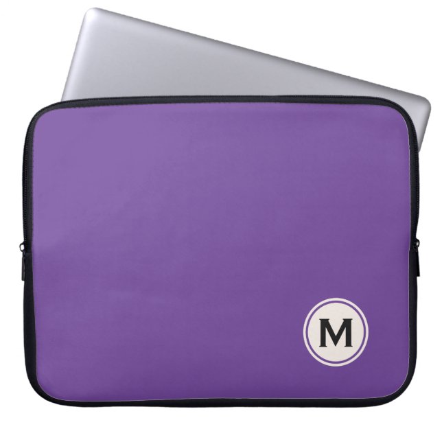 Custom monogram & colour laptop sleeves (Front)