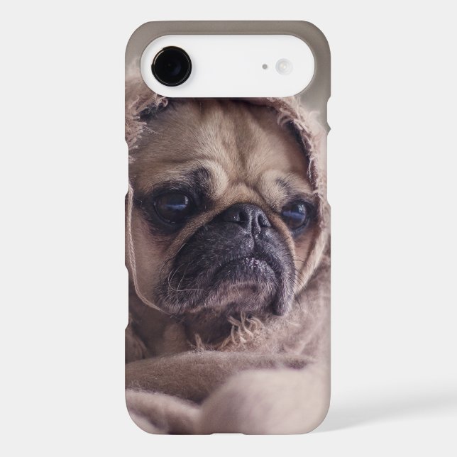 Custom monogram Cool Pug Dog phone cases (Back)