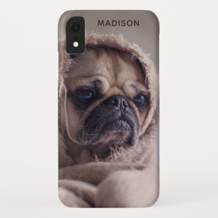 Custom monogram Cool Pug Dog phone cases