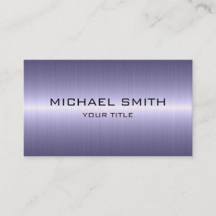 Custom Monogram Cool Stainless Steel Metal Business Card