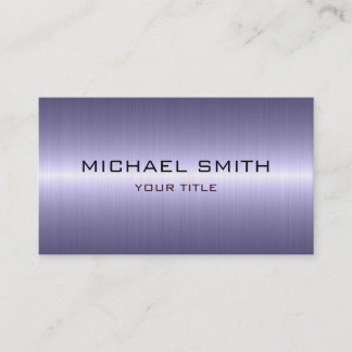Custom Monogram Cool Stainless Steel Metal Business Card