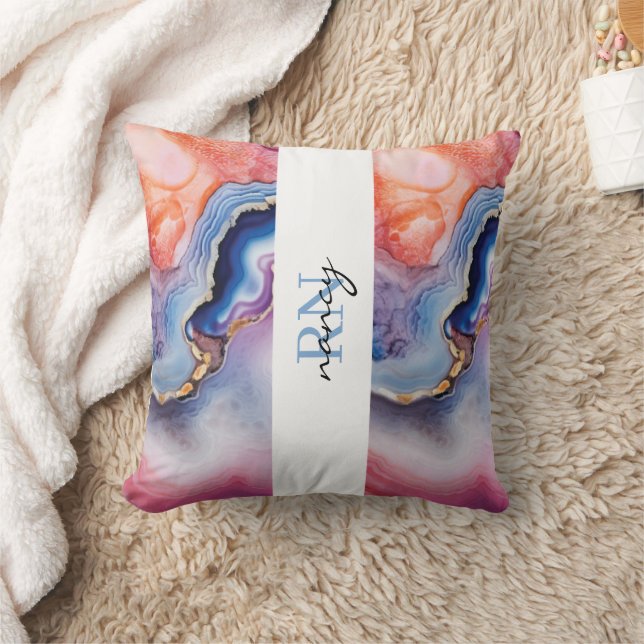 Custom Monogram Cushion (Blanket)