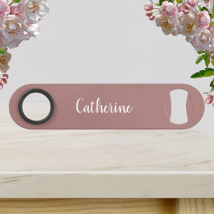 Custom monogram - Deep Pink with script Bar Key