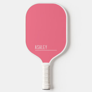 Custom monogram, dramatic pink new line pickleball paddle