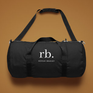 Custom Monogram Duffle Bag Gym Black Duffel Bags