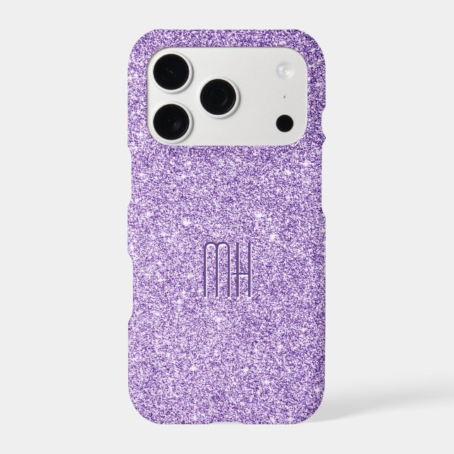 Custom Monogram Faux Glitter Bling (Back)