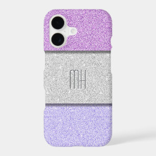 Custom Monogram Faux Glitter Bling