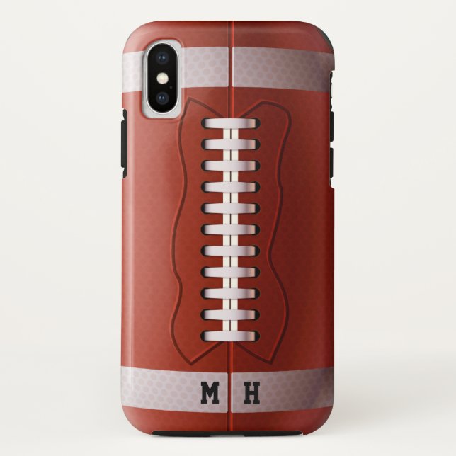 Custom monogram Football phone cases (Back)