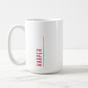 Custom monogram, forest green Christmas Coffee Mug