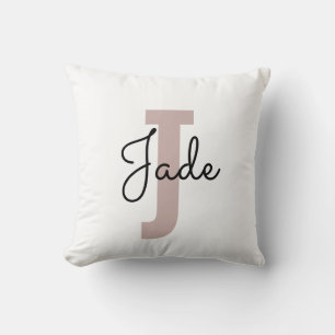 Custom Monogram Gift for Names Starting with J Cushion
