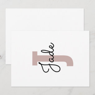 Custom Monogram Gift for Names Starting with J Invitation
