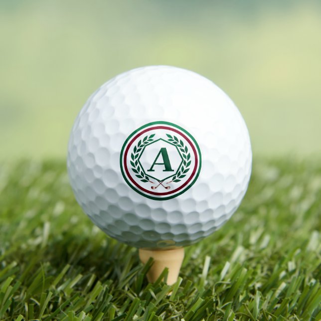 Custom Monogram Golf Ball | Personalized "A"  (Insitu Tee)