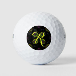 Custom monogram golf balls