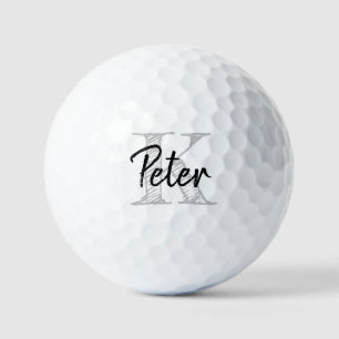 Custom Monogram Golf Balls - Personalise Name Gift