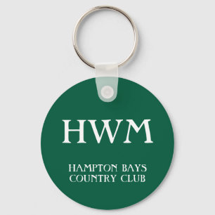 CUSTOM MONOGRAM GOLF CLUB KEY RING