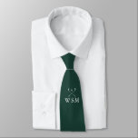 Custom Monogram Golf Clubs Emerald Green Golf Tie<br><div class="desc">Personalise the monogram in classic typography to create a unique golf gift and keepsake for any golfer. Designed by Thisisnotme©</div>