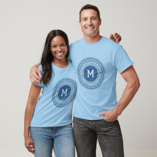 Custom Monogram Greek Pattern T-Shirt