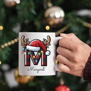 Custom Monogram Holiday Mug Gift for Her & Family