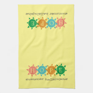 Custom Monogram HOPE Tea Towel
