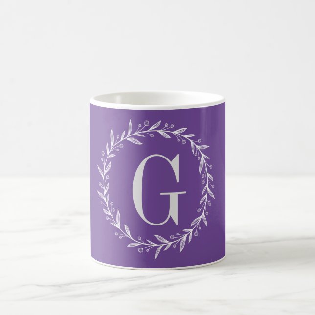Custom Monogram Initial Coffee Mug (Center)