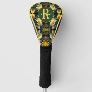 Custom Monogram Initial Name Daisy Floral Art Golf Head Cover