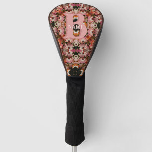 Custom Monogram Initial Name Daisy Floral Art Golf Head Cover